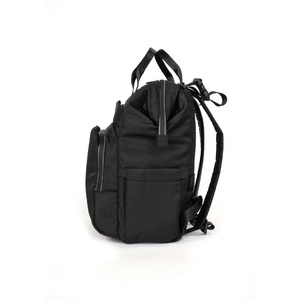 Hedgren Cherub Baby Backpack with Changing Mat - Black | Waterproof Diaper Bag for Travel, Daycare & Outdoor Adventures | Perfect for Parents & Caregivers