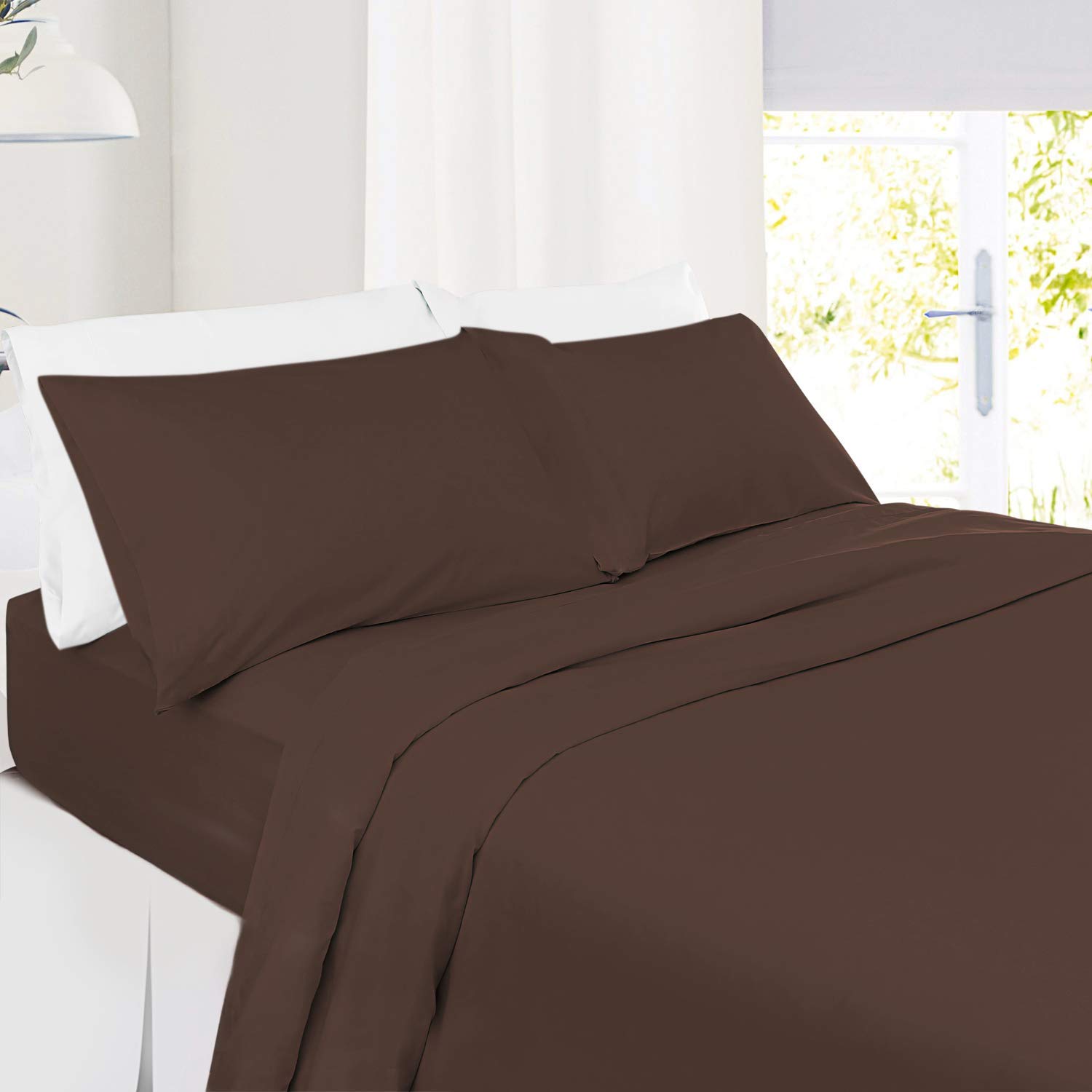 4pc Twin XL Sheet Set - 800 Thread Count 100% Ultra-Soft Cotton Bed Sheets with Extra Long Staple Cotton, Deep Pocket Fits Mattress Up to 14