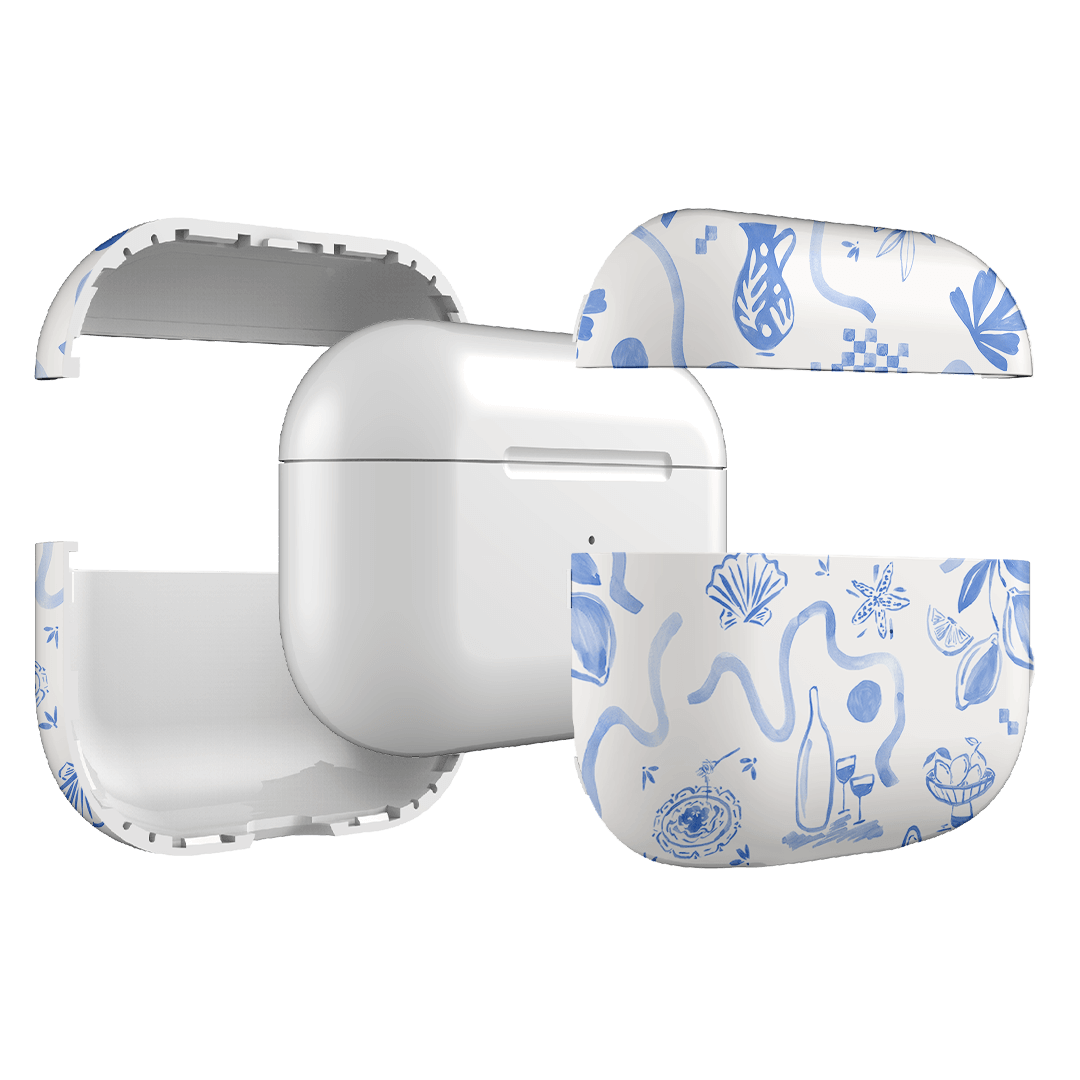 Premium Mediterranean Wave Design AirPods Pro Case - Trendy Protective Cover for Apple AirPods Pro (2019-2023) - Perfect for Travel, Workouts & Everyday Use