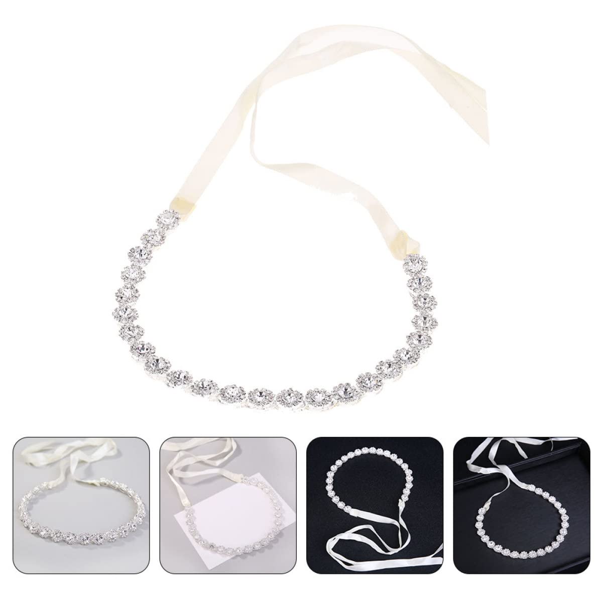 Vintage Rhinestone Bridal Tiara Headband - Elegant Crystal Hair Accessories for Bride Wedding, Party & Special Occasions
