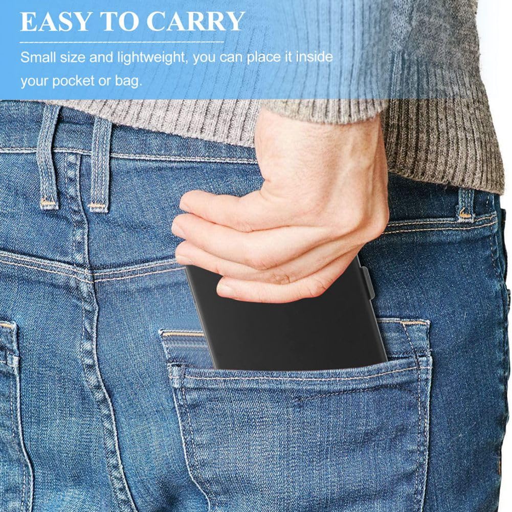 Portable Memory Card Holder - Secure Storage Case for 4 SD Cards & 8 Micro SD Cards | Compact Organizer for Photographers, Videographers & Tech Enthusiasts | Perfect for Travel, Work & Camera Gear Protection