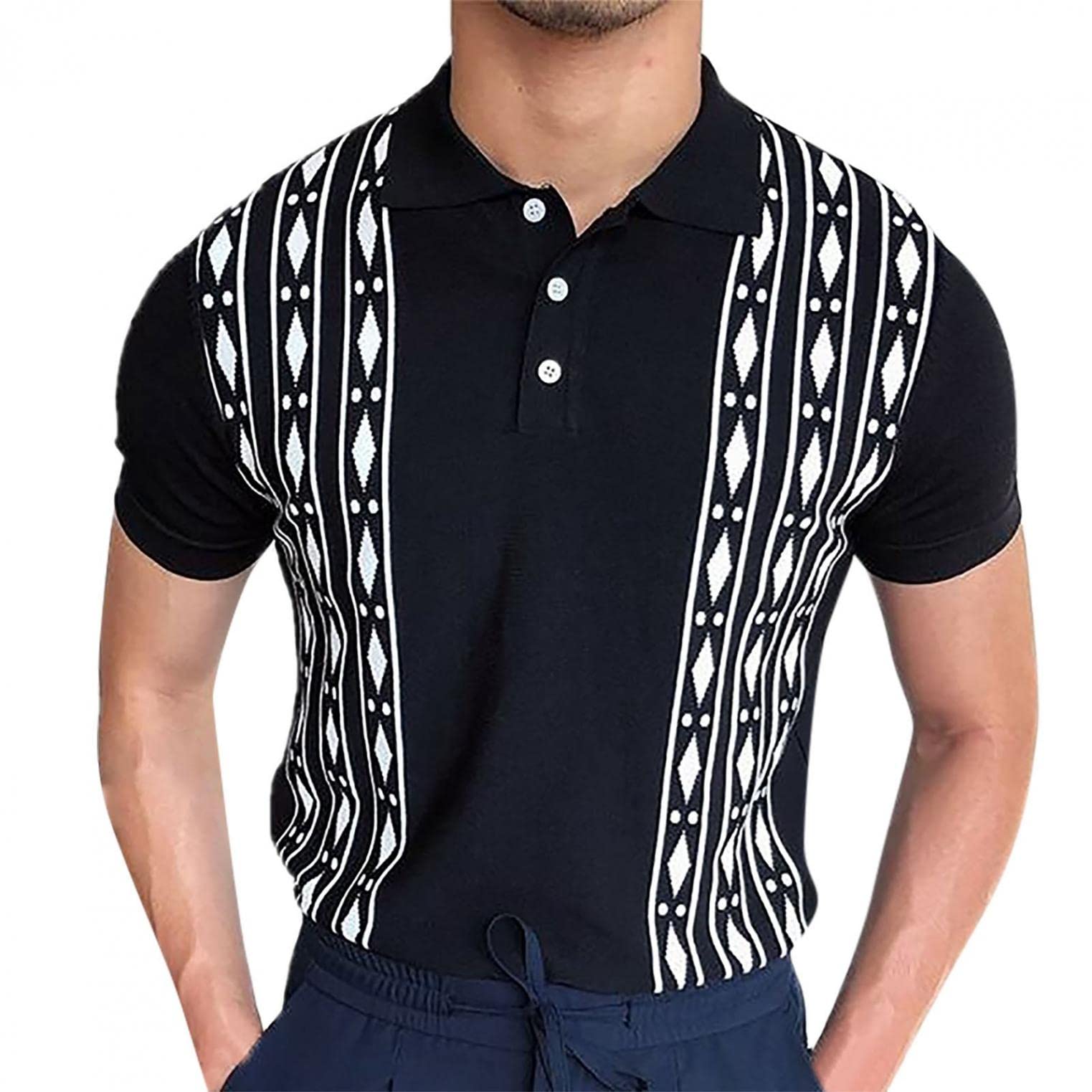 Men's Polo Shirt 3-Pack - Breathable Cotton Short Sleeve Casual Shirts with Collar for Summer | Golf, Office Wear & Outdoor Activities