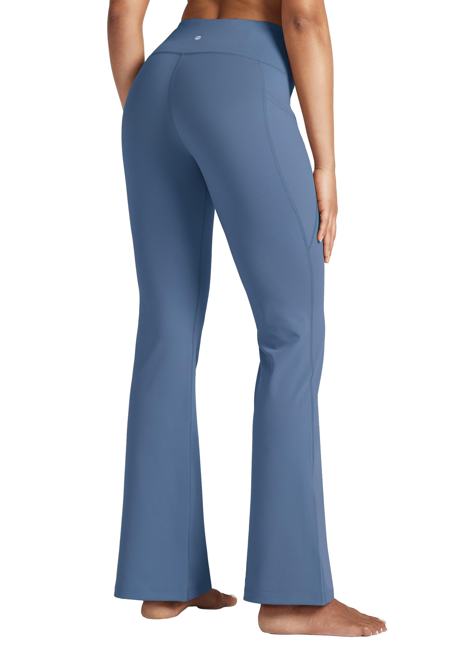 Willit Women's High Waist Bootcut Yoga Pants - Flared Leggings with Tummy Control & Pockets (29