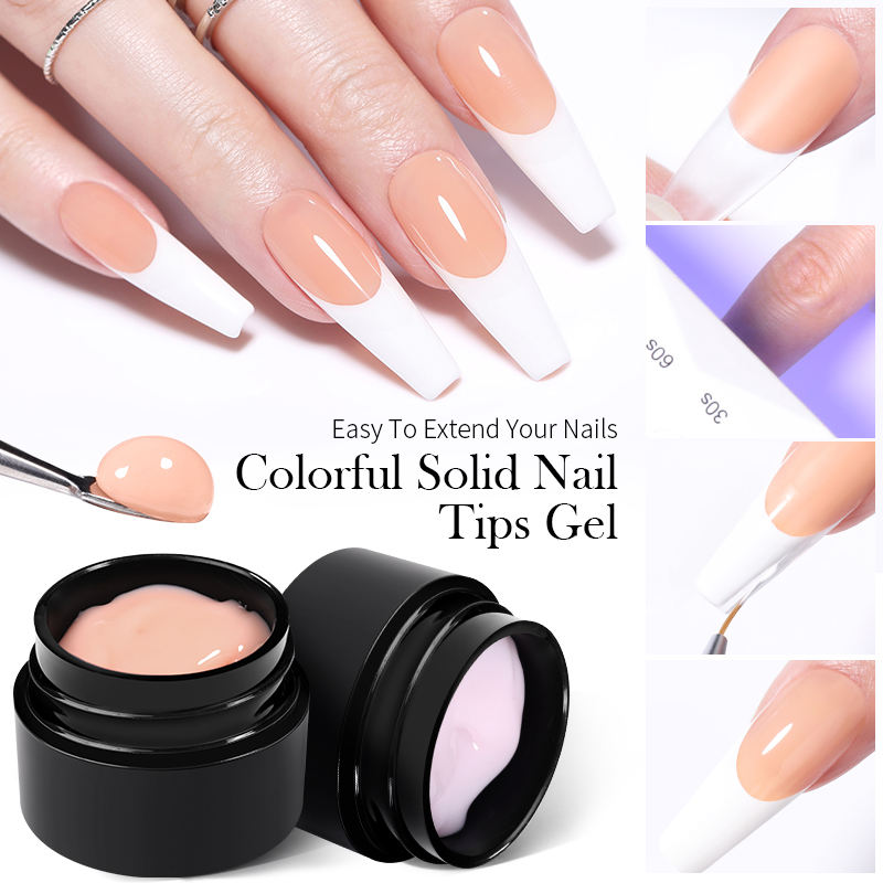 Born Pretty Solid Nail Tips Gel - Professional Acrylic Nail Extensions for Salon & Home Manicure | Perfect for DIY Nail Art, Special Occasions & Everyday Wear
