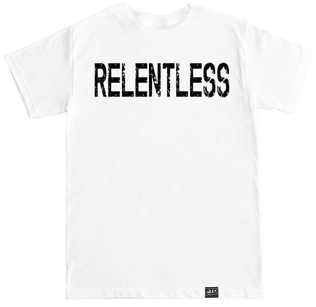 FTD Apparel Men's Relentless Graphic T-Shirt - Comfortable Cotton Tee for Casual Wear, Gym & Street Style | Trendy Graphic Print for Everyday Outfits