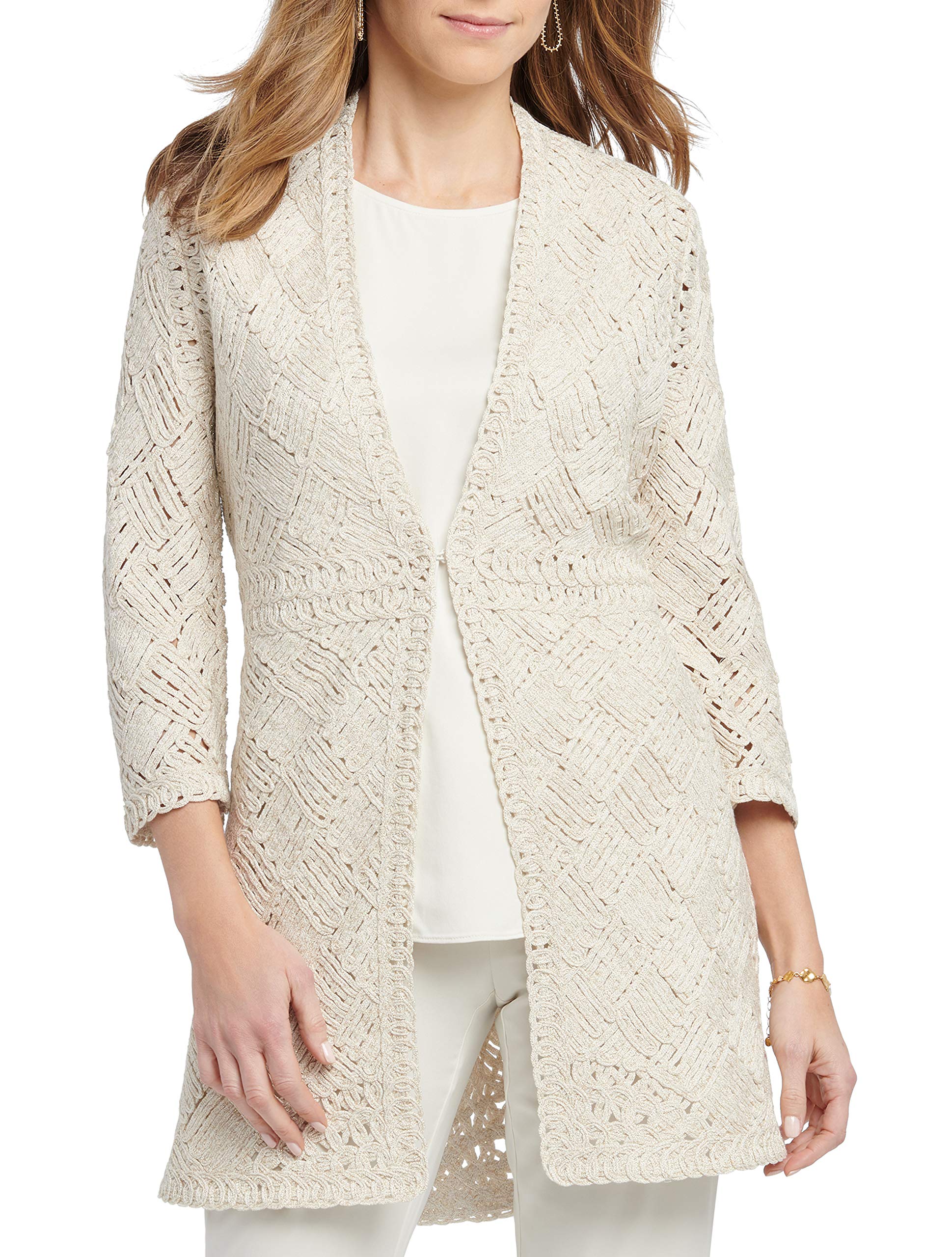 NIC+ZOE Women's Long Sleeve Tops - Soft Stretch Casual Blouse for Work & Everyday Wear | Comfortable Office & Weekend Outfit