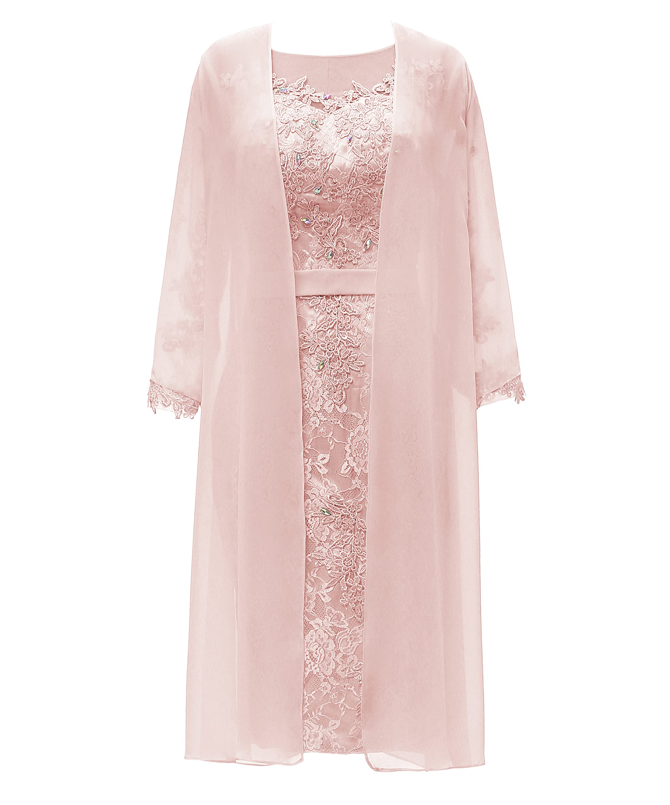 Elegant Mother of The Bride Lace Dress with Jacket - Formal Evening Gown for Weddings, Parties & Special Occasions - Women's Short Wedding Guest Dress for Ceremony & Reception