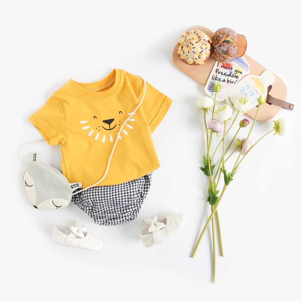 Stylish Baby Clothes Sets - Soft Cotton Unisex Toddler Short Sleeve Top & Pants 2-Piece Outfit for Summer | Perfect for Playdates, Beach Trips & Family Photos