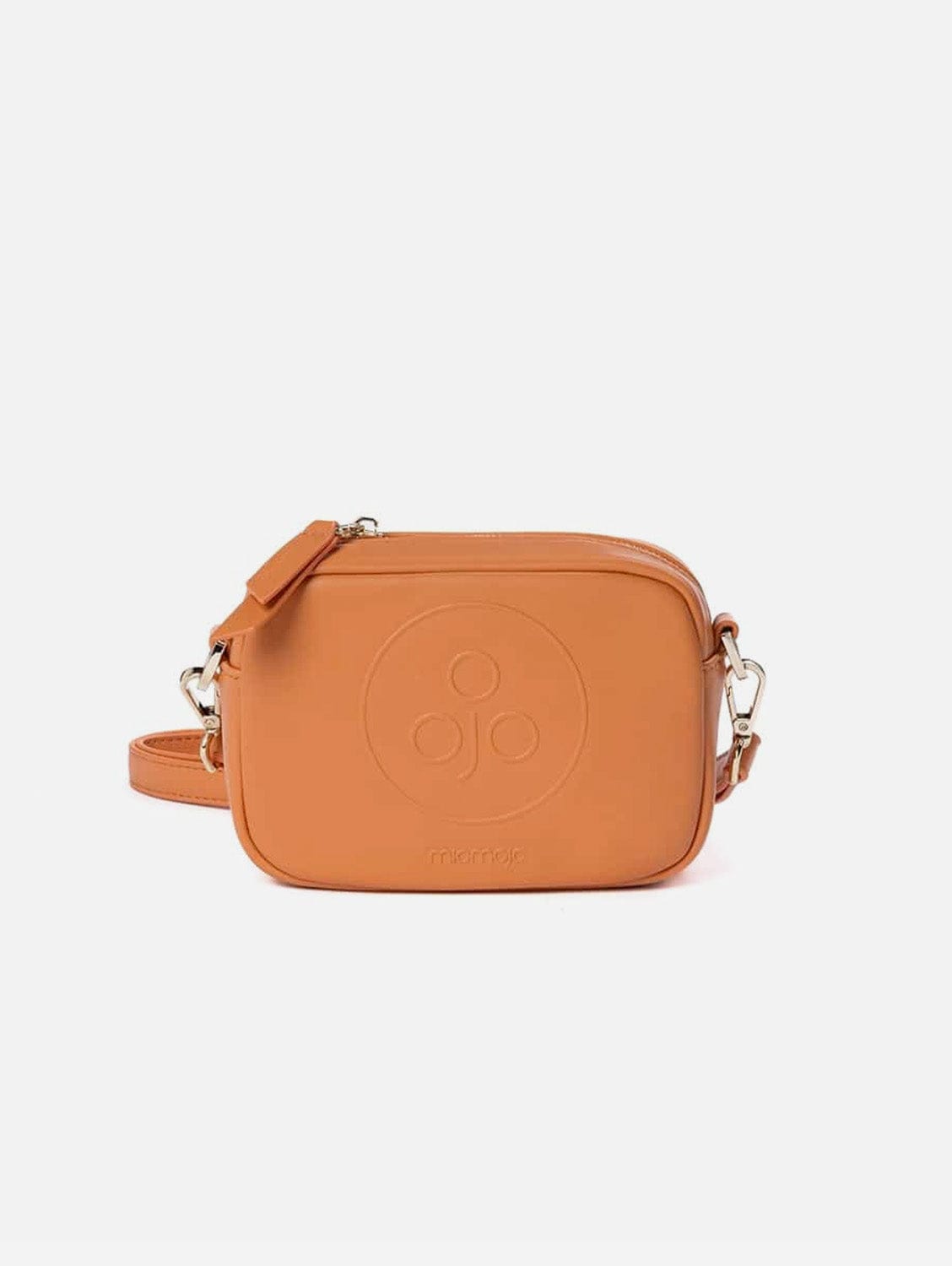 Eco-Friendly Mini Vegan Leather Crossbody Bag - Orange | Sustainable Fashion for Women, Perfect for Travel & Everyday Use