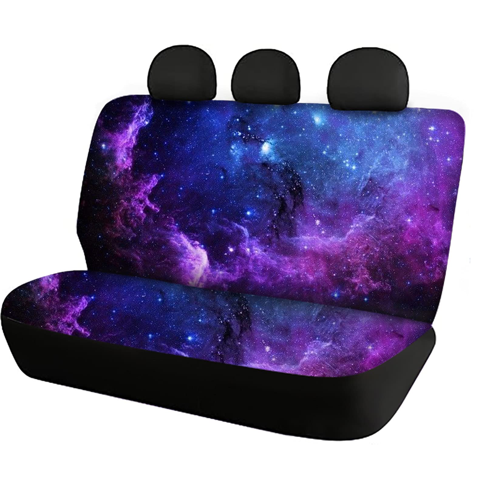 ZFRXIGN Galaxy Print Car Seat Cover - Waterproof & Durable Back Seat Protector for Women & Men, Universal Fit for SUV, Sedan, Truck - Pet & Child Safe All-Weather Vehicle Accessories (Purple/Blue) - Perfect for Road Trips, Family Outings & Pet Travel