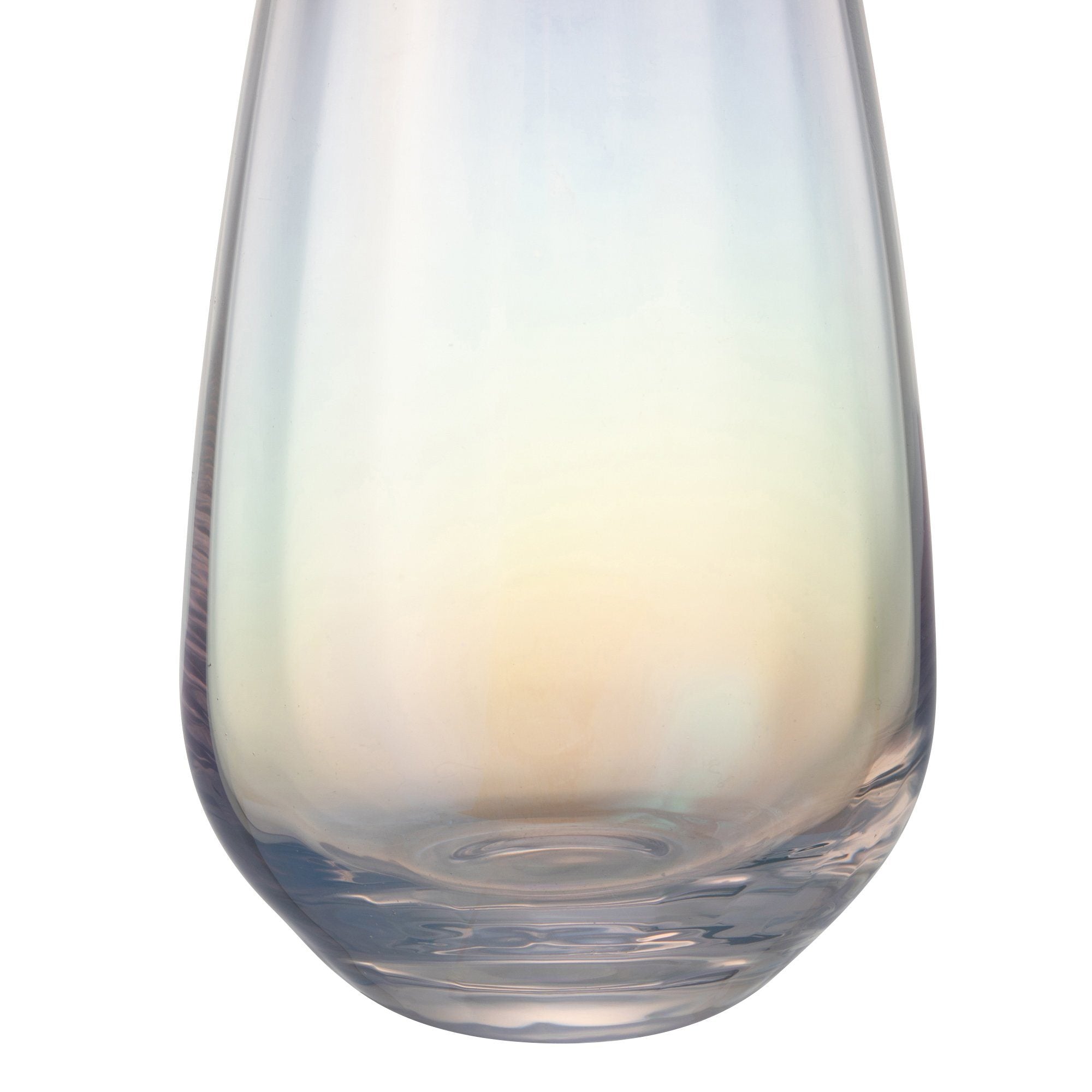 Luster Flower Vase Small Clear Glass - Elegant Home Decor for Centerpieces, Weddings & Tabletop Arrangements