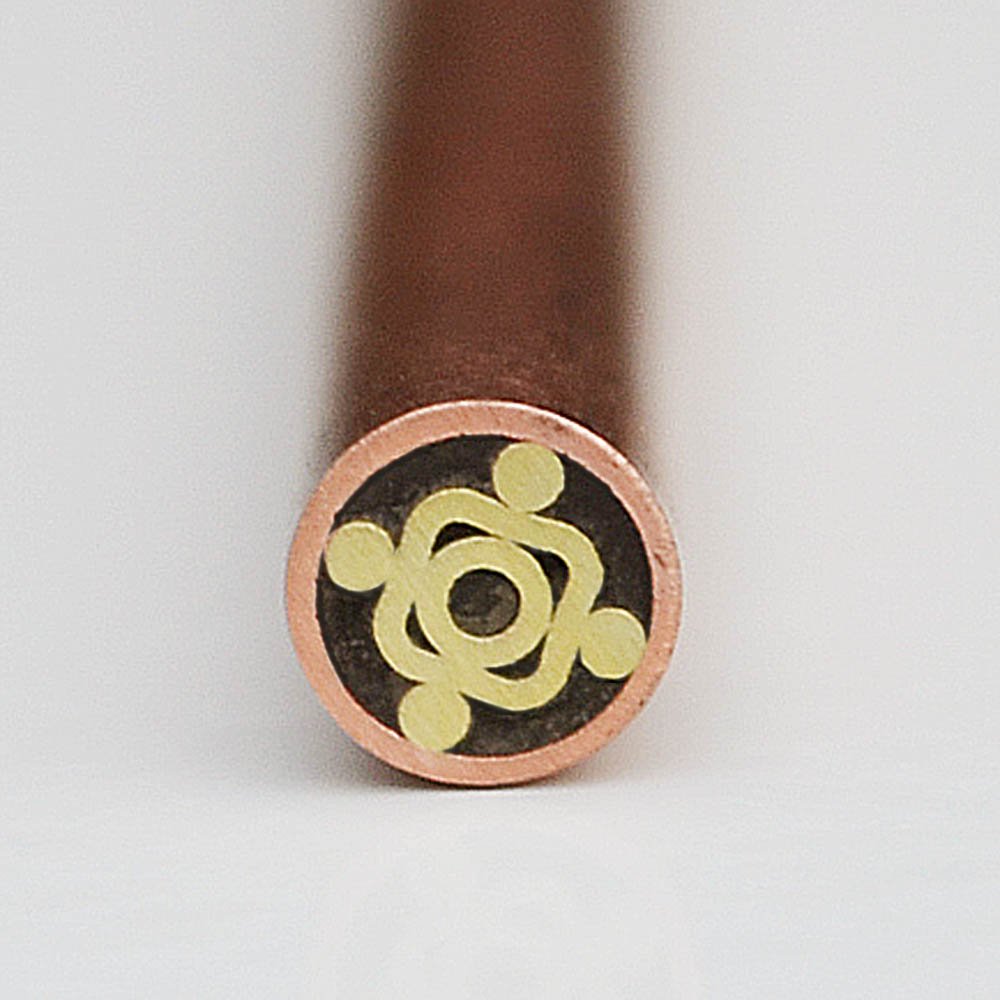 Custom Mosaic Pins for Knife Handles - Brass, Copper & Steel Blank Blades (3/16