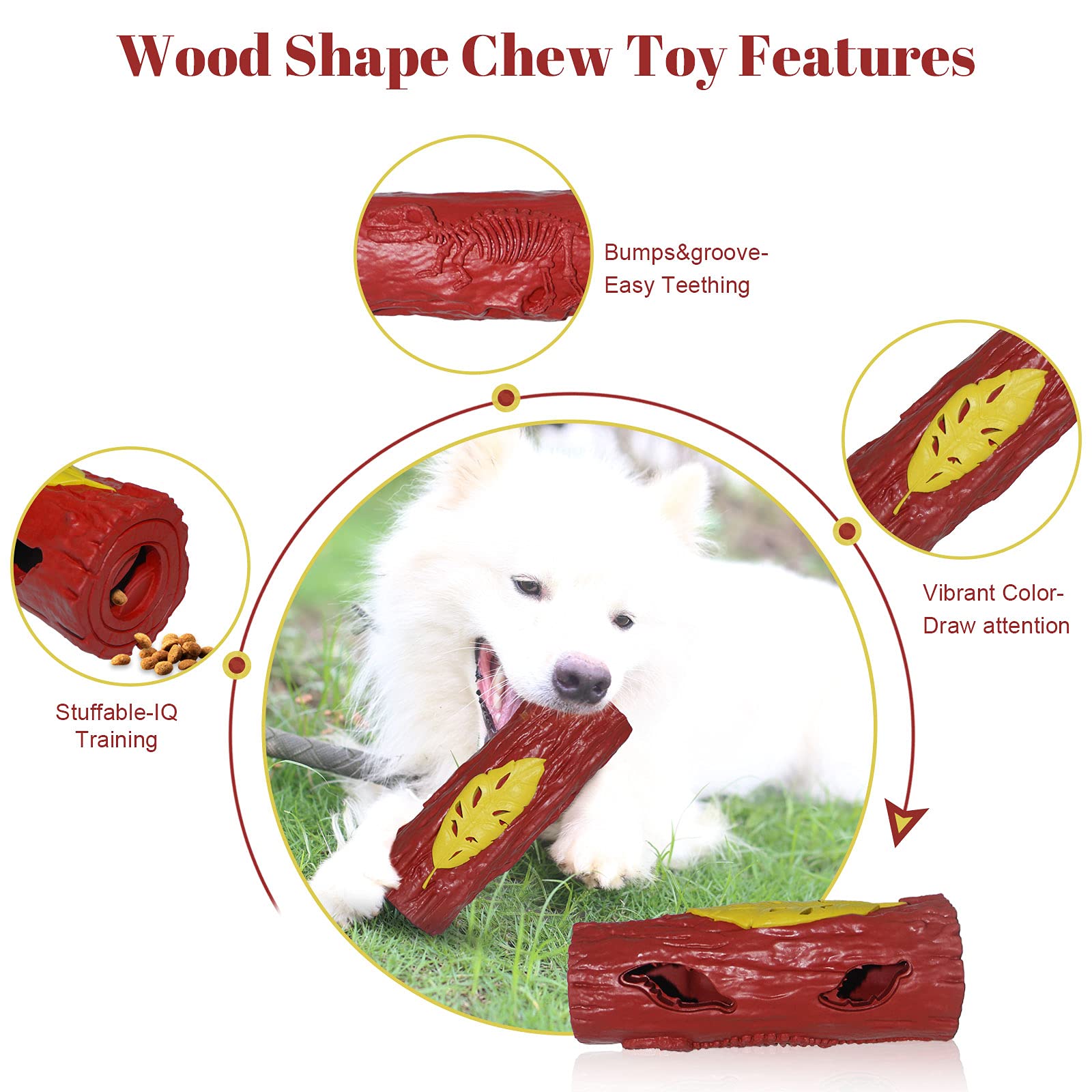 Indestructible Dog Chew Toys for Aggressive Chewers - Heavy Duty Chew Toys for Small, Medium & Large Breed Dogs - Durable XXL Dog Bone for Powerful Jaws - Perfect for Teething, Anxiety Relief & Playtime