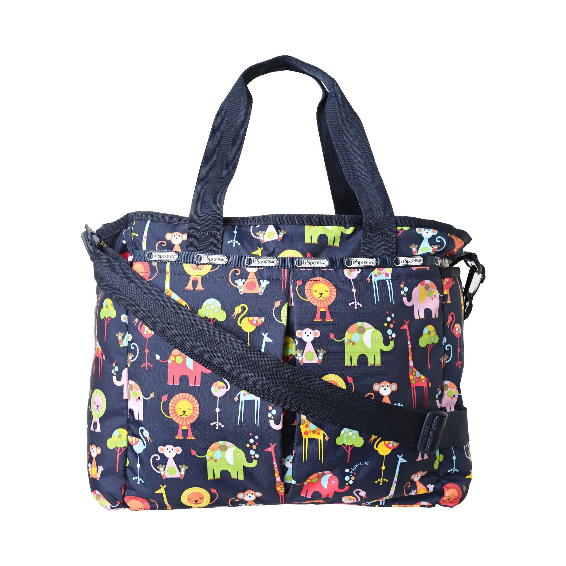 LeSportsac Ryan Baby Bag - Zoo Cute Pattern Diaper Backpack for Moms | Perfect for Daycare, Travel & On-the-Go Parenting
