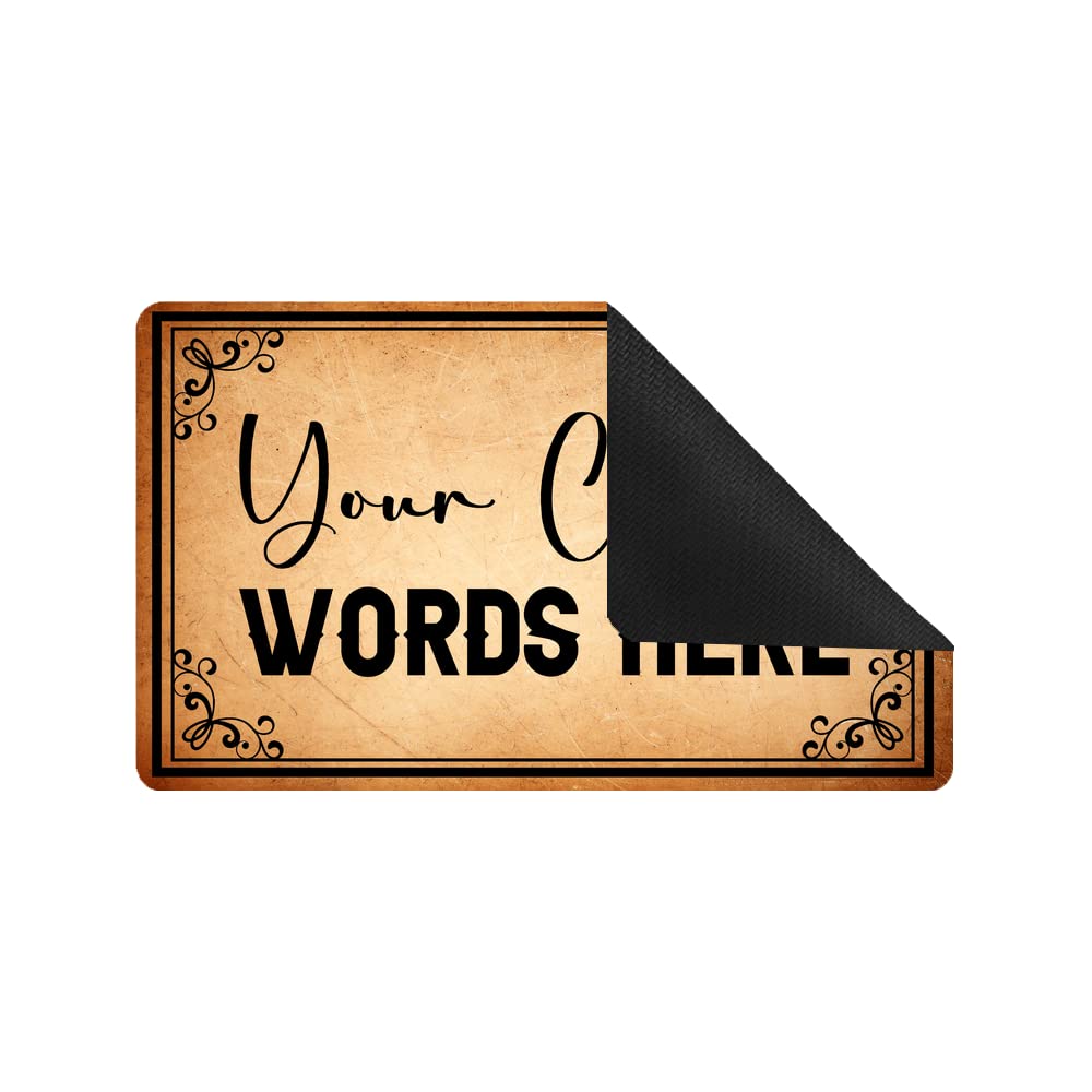 Custom Personalized Welcome Mat - Durable Low Profile Non-Slip Door Mat for Indoor & Outdoor Use - Perfect for Entryway, Patio, High Traffic Areas - Great Gift Idea for Homeowners