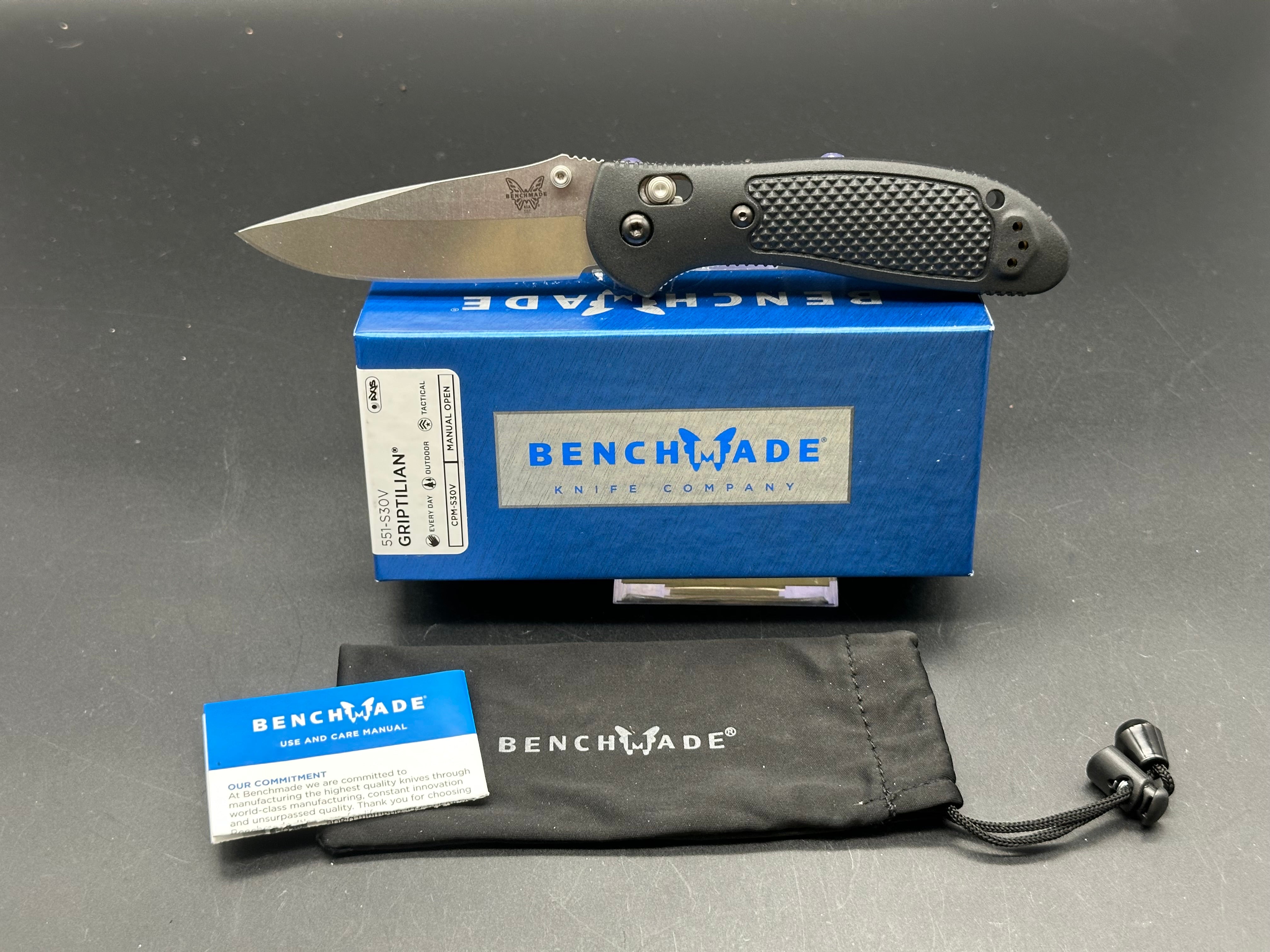 Benchmade Griptilian Folding Knife - 3.45