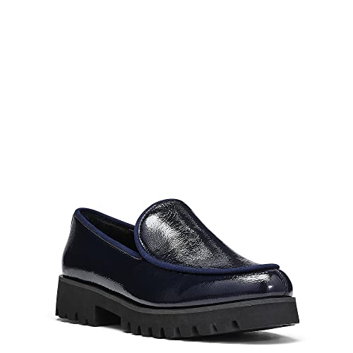 Navy - Crinkle Patent