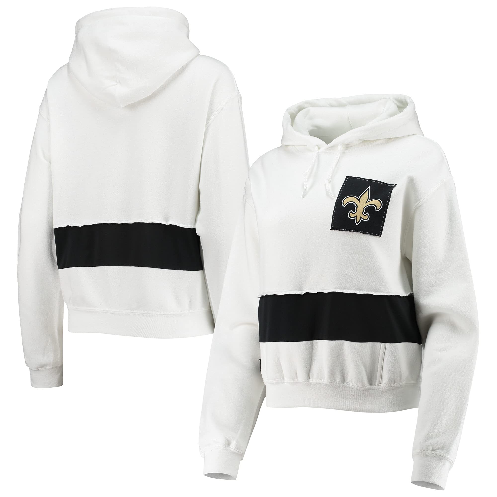 Refried Apparel Women's NFL Sustainable Crop Dolman Pullover Hoodie - Eco-Friendly Football Fan Wear for Game Day & Casual Outfits