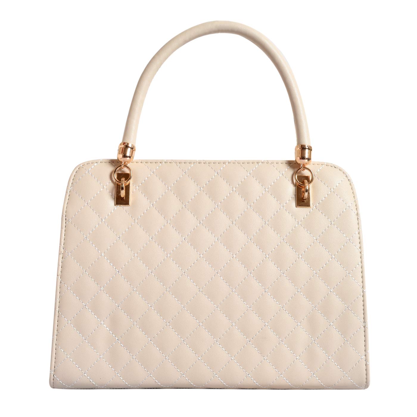 Lino Perros Women's Leather Handbag - Stylish White Crossbody Purse for Work, Travel & Everyday Use