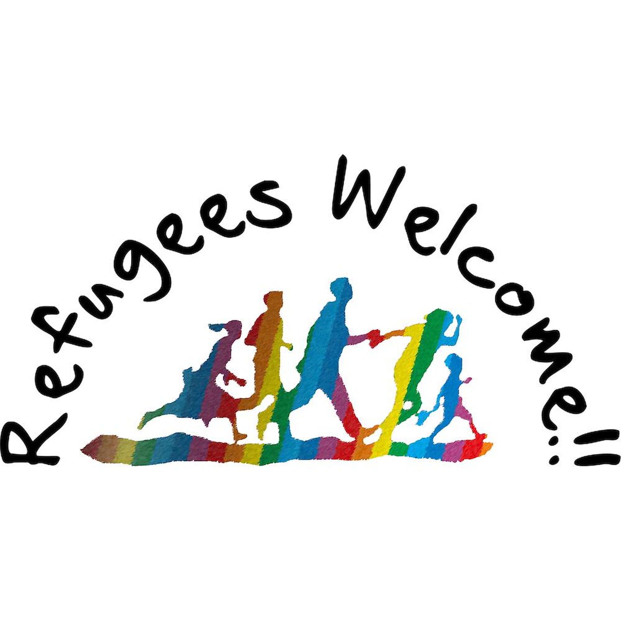 Refugees Welcome 15 oz (444 ml) Ceramic Coffee Mug - Inspirational Travel Mug for Office, Home & Gifts - Perfect for Tea, Hot Chocolate & Coffee Lovers