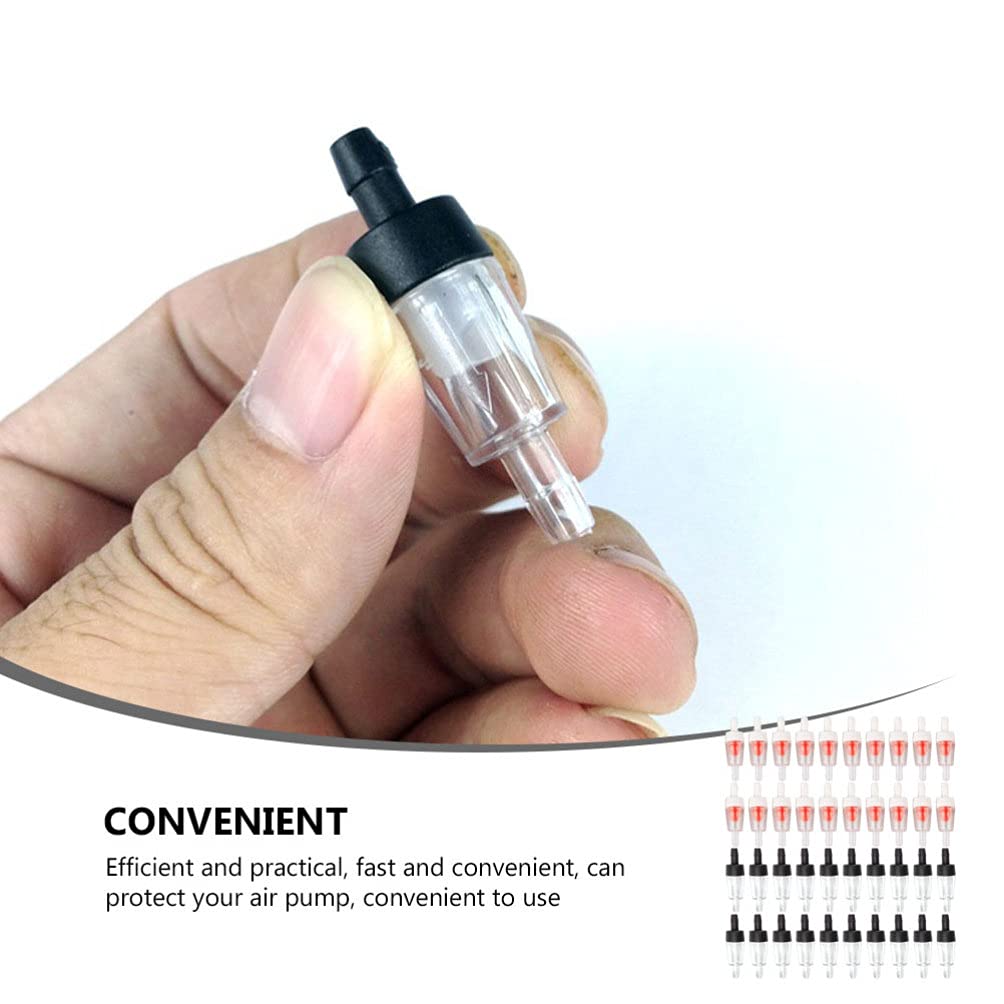 Balacoo 40pcs Air Pump Check Valve Kit - Plastic One Way Valve for Aquarium, Fish Tank, Air Hose Fittings - Perfect for Airline Tubing, Fish Dish, and Pond Aeration Systems