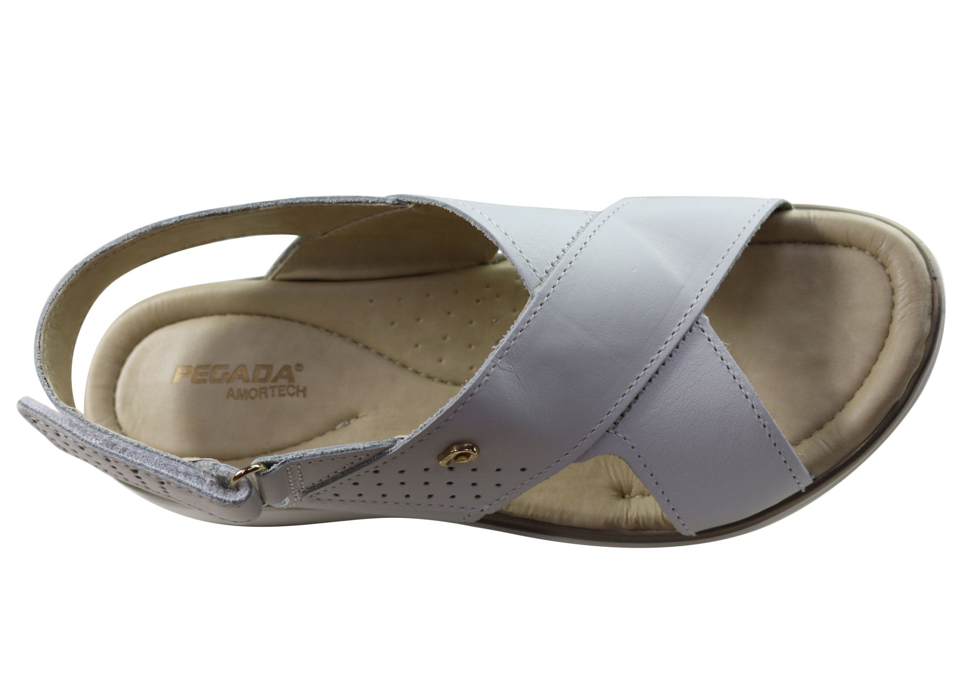 Pegada Paros Women's Comfortable Leather Sandals - Handmade in Brazil - Perfect for Beach, Vacation & Summer Outfits