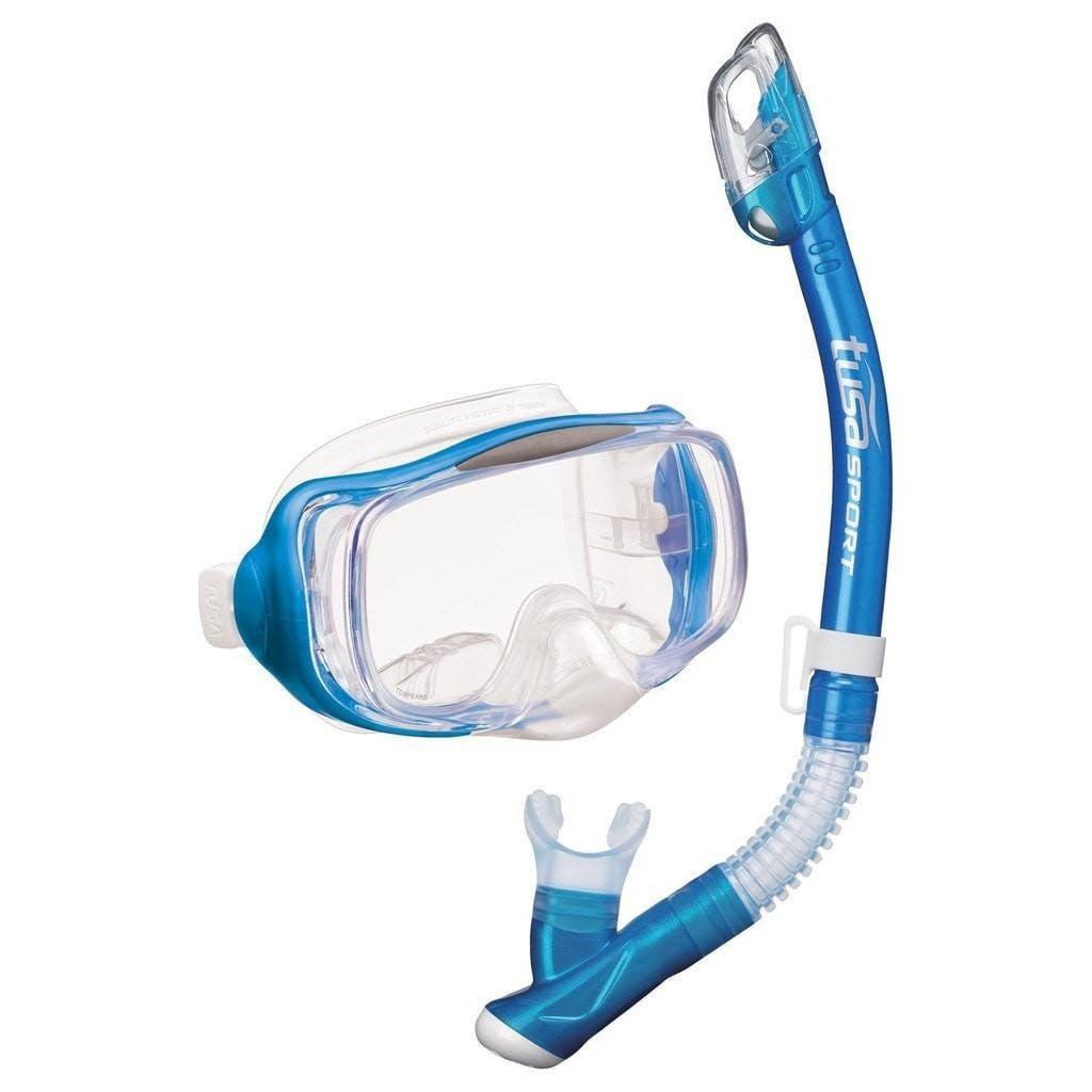 TUSA Imprex Scuba Diving Mask and Snorkel Set - Premium Anti-Fog Snorkeling Gear for Ocean Swimming, Beach Vacation & Underwater Exploration