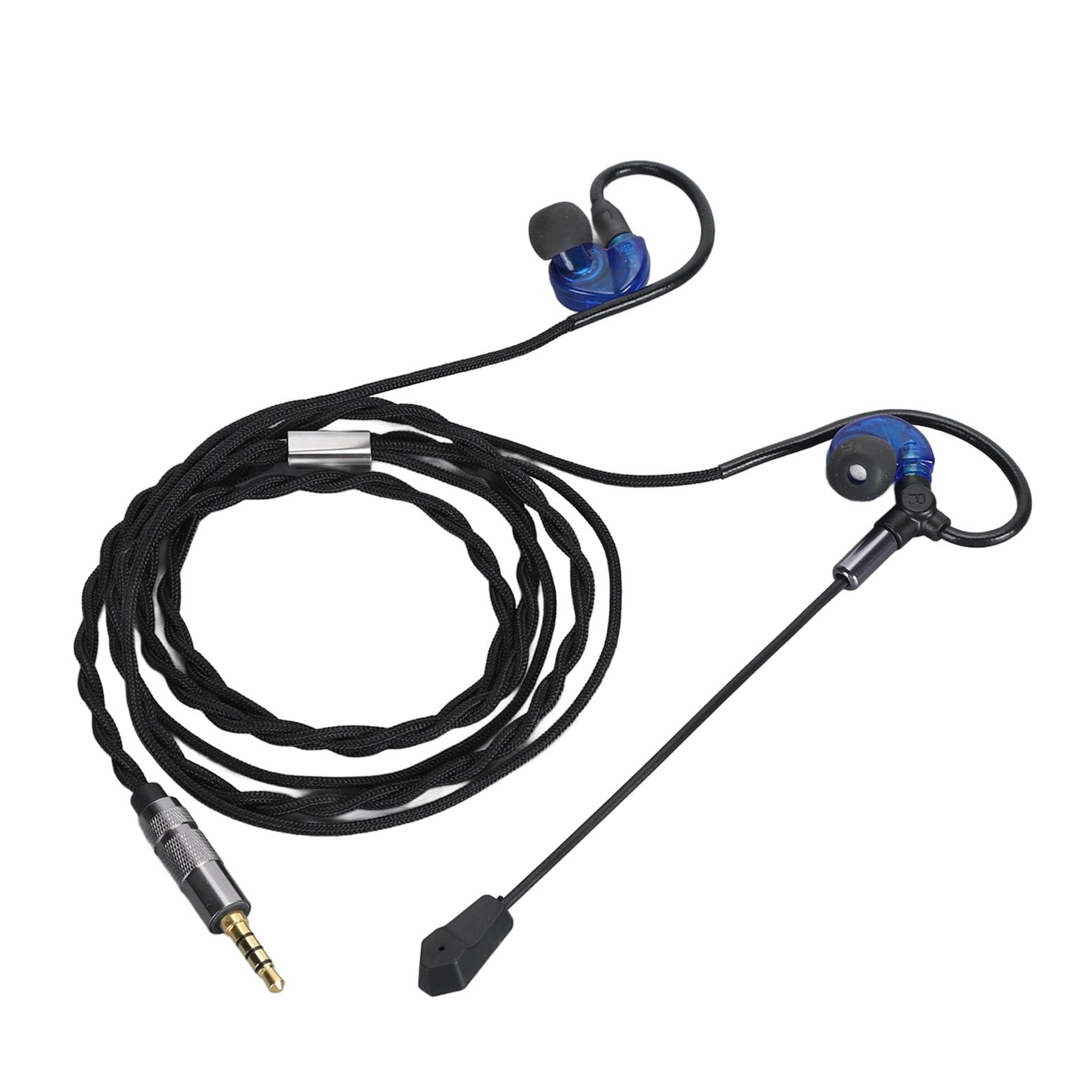 Ciciglow Detachable Gaming Headphones with Noise Canceling - 3.5mm Wired Headset with 10mm Speaker - Lightweight PC Gaming Headphones for Laptop, Computer (Blue) - Perfect for Gaming, Streaming & Online Classes