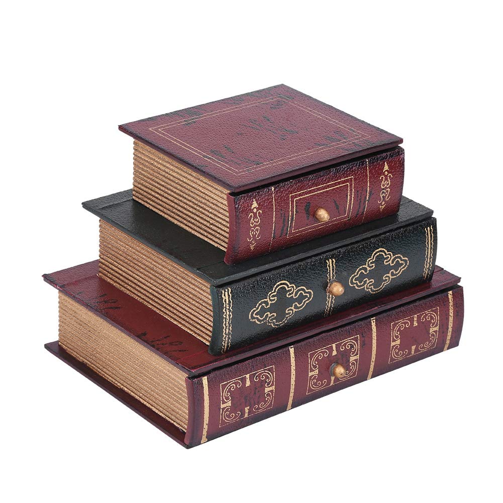 YUYTE Book-Shaped Jewelry Storage Box - Fashionable Jewelry Organizer with Drawers & Trays for Necklaces, Rings, Earrings - Perfect for Bedroom, Vanity & Travel Accessory Organization