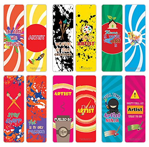 I Am an Artist Bookmarks (2-sets X 6 Cards)