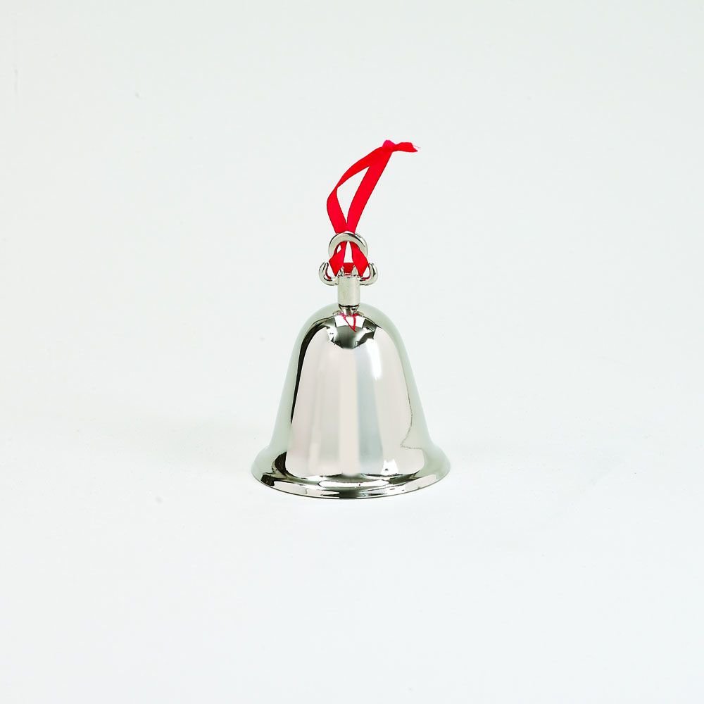 Christmas Bell with Red Ribbon - Handmade Creative Holiday Gift for Tree Decorations, Party Favors & Festive Home Decor