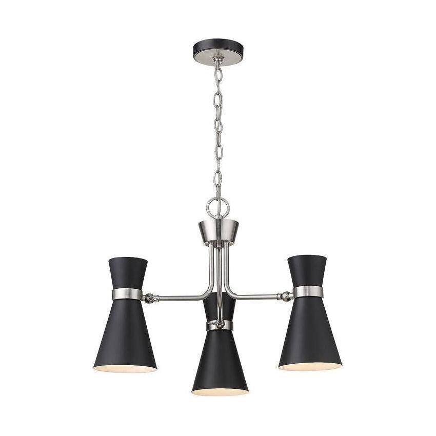Soriano 3-Light Modern Chandelier for Dining Room - Elegant Ceiling Light Fixture for Home Decor, Perfect for Living Room, Bedroom or Entryway Lighting
