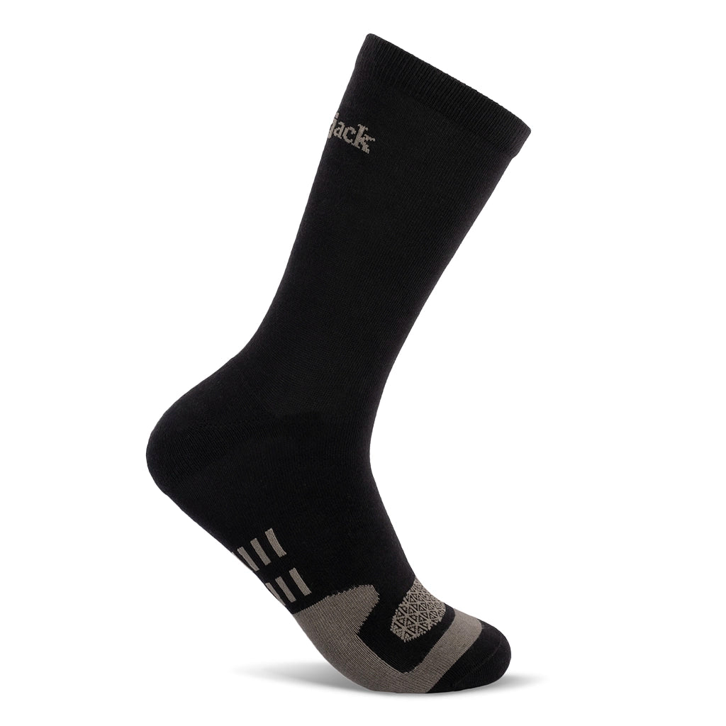 Premium Men's Dress Socks - Obsidian Black Formal Business Socks for Office, Wedding & Professional Occasions