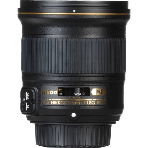 Nikon AF-S NIKKOR 24mm f/1.8G ED Wide-Angle Prime Lens for DSLR Cameras - Perfect for Landscape, Architecture & Low-Light Photography