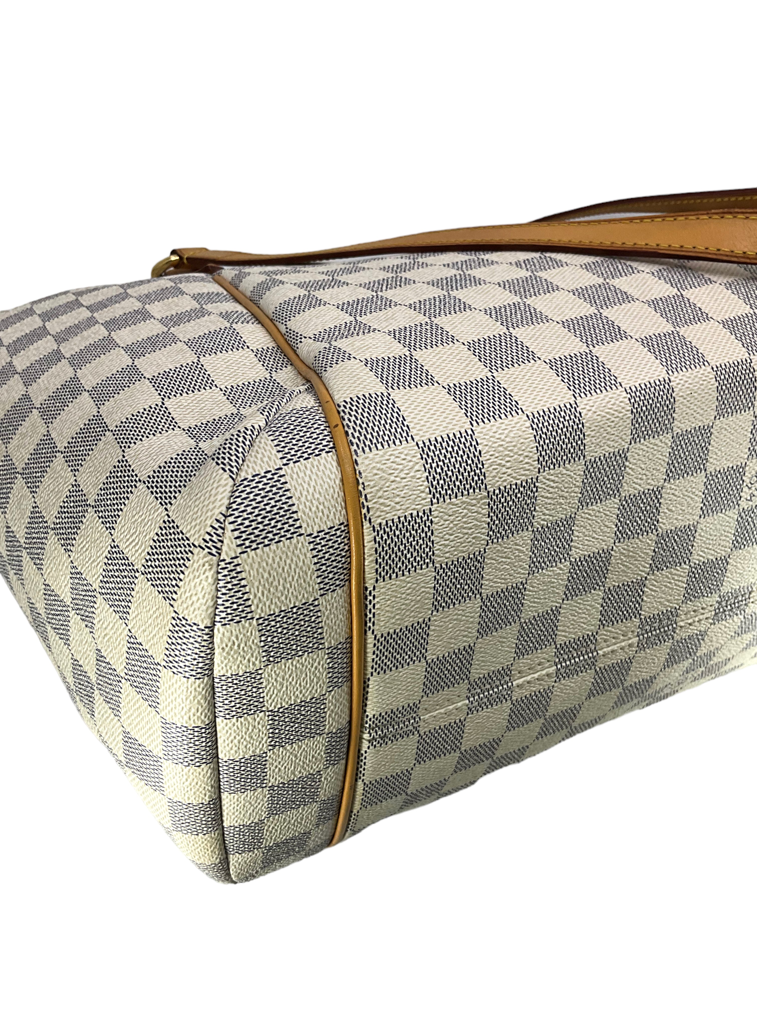 Authentic Louis Vuitton Damier Azur Canvas Totally GM Handbag - Luxury Tote Bag for Women, Perfect for Work, Travel & Everyday Use