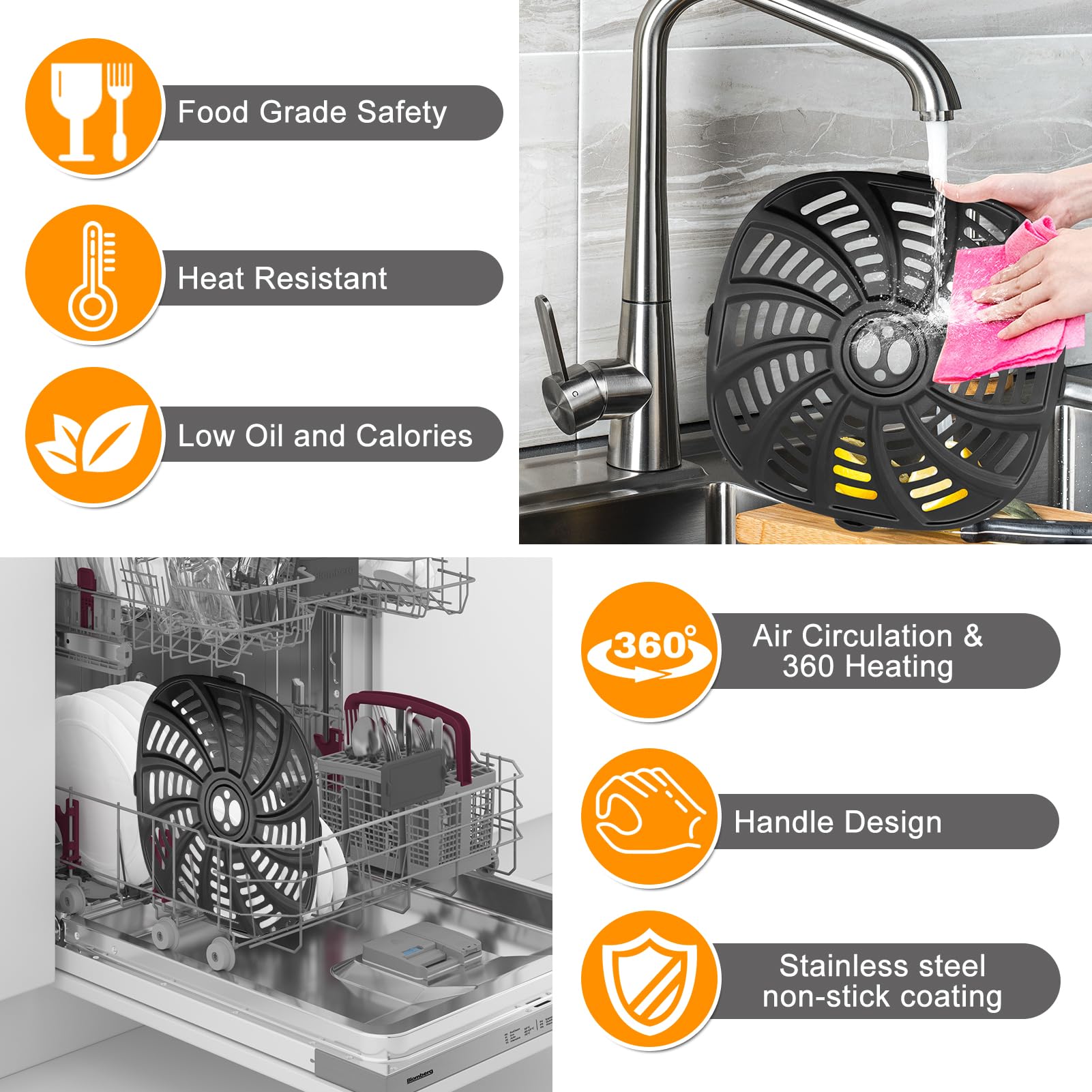 Gourmia GAF716 GAF778 GAF798 7 QT Air Fryer Replacement Parts - 8.97