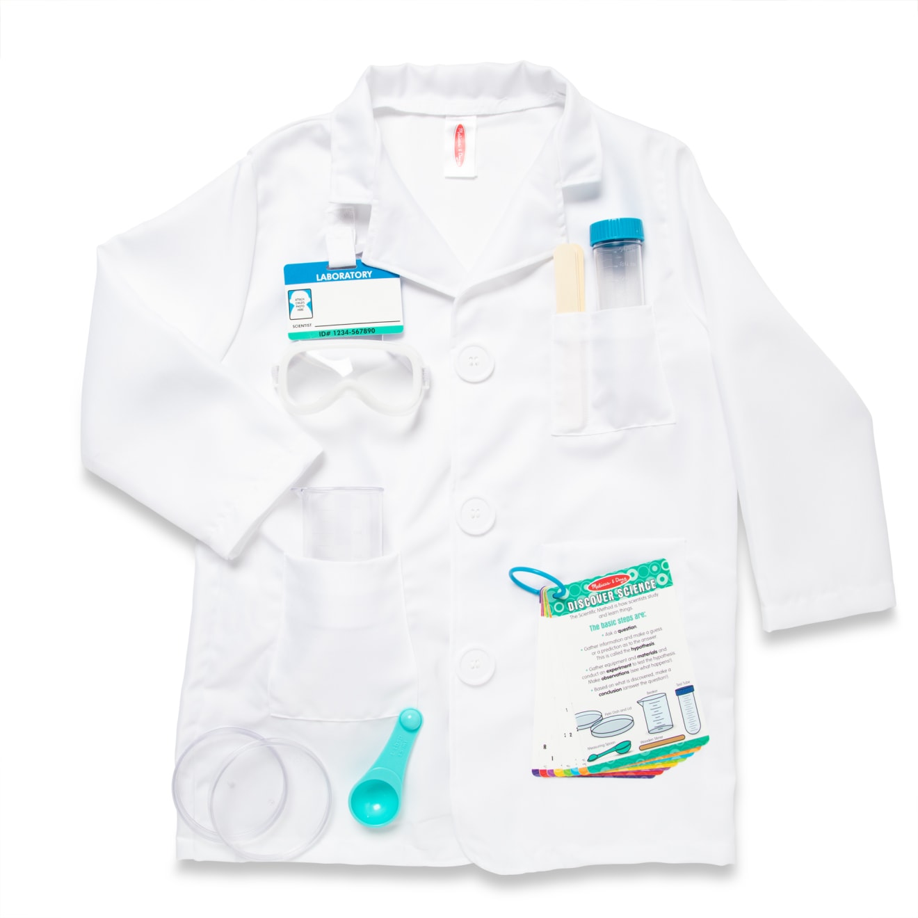Kids Scientist Role Play Set - Science Lab Costume & Experiment Kit for STEM Learning - Perfect for Classroom, Birthday Parties & Pretend Play