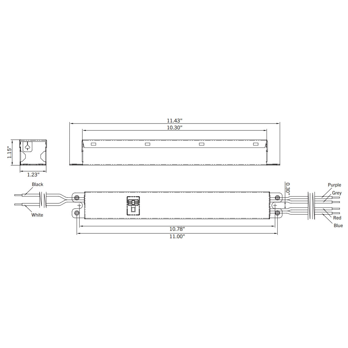 75W LED Driver with Selectable Current 1400mA/1700mA, 0-10V Dimming, 120-277V Input - Perfect for Commercial & Residential LED Lighting Projects