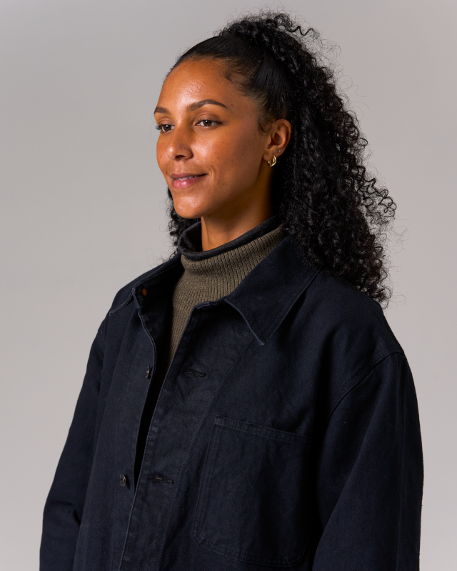 Eco-Friendly Recycled Cotton Denim Jacket for Men & Women - Sustainable Fashion for Casual Wear & Outdoor Activities