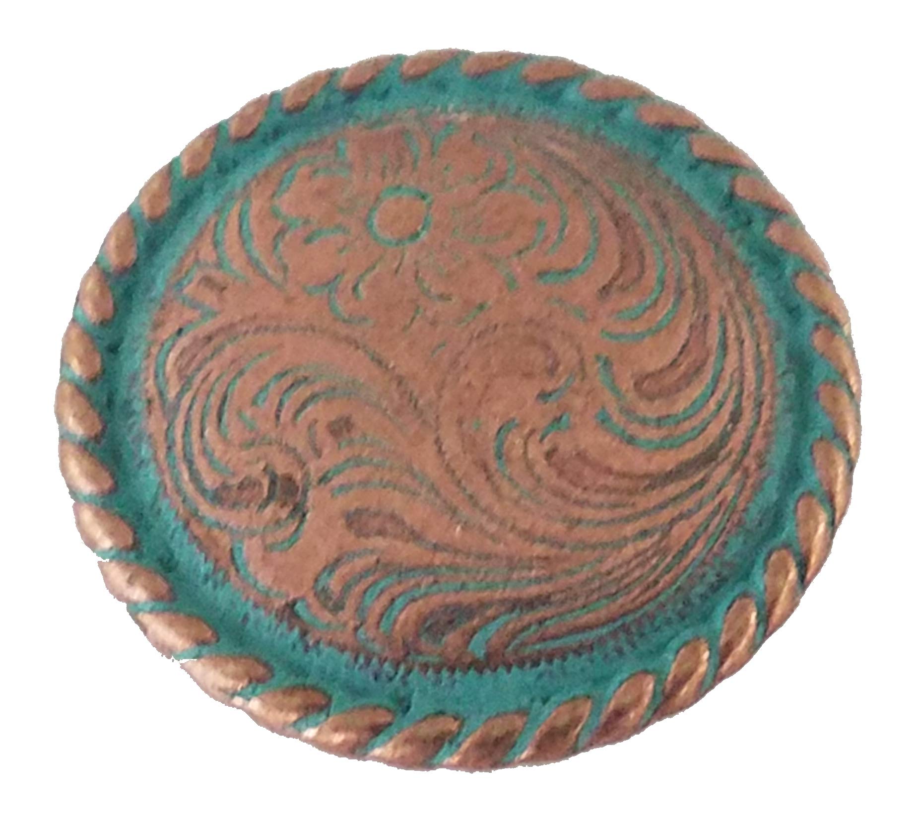 Set of 24 Vintage Americana Copper Patina Drawer Knobs - Perfect for Farmhouse Cabinets, Dressers & DIY Furniture Upcycling