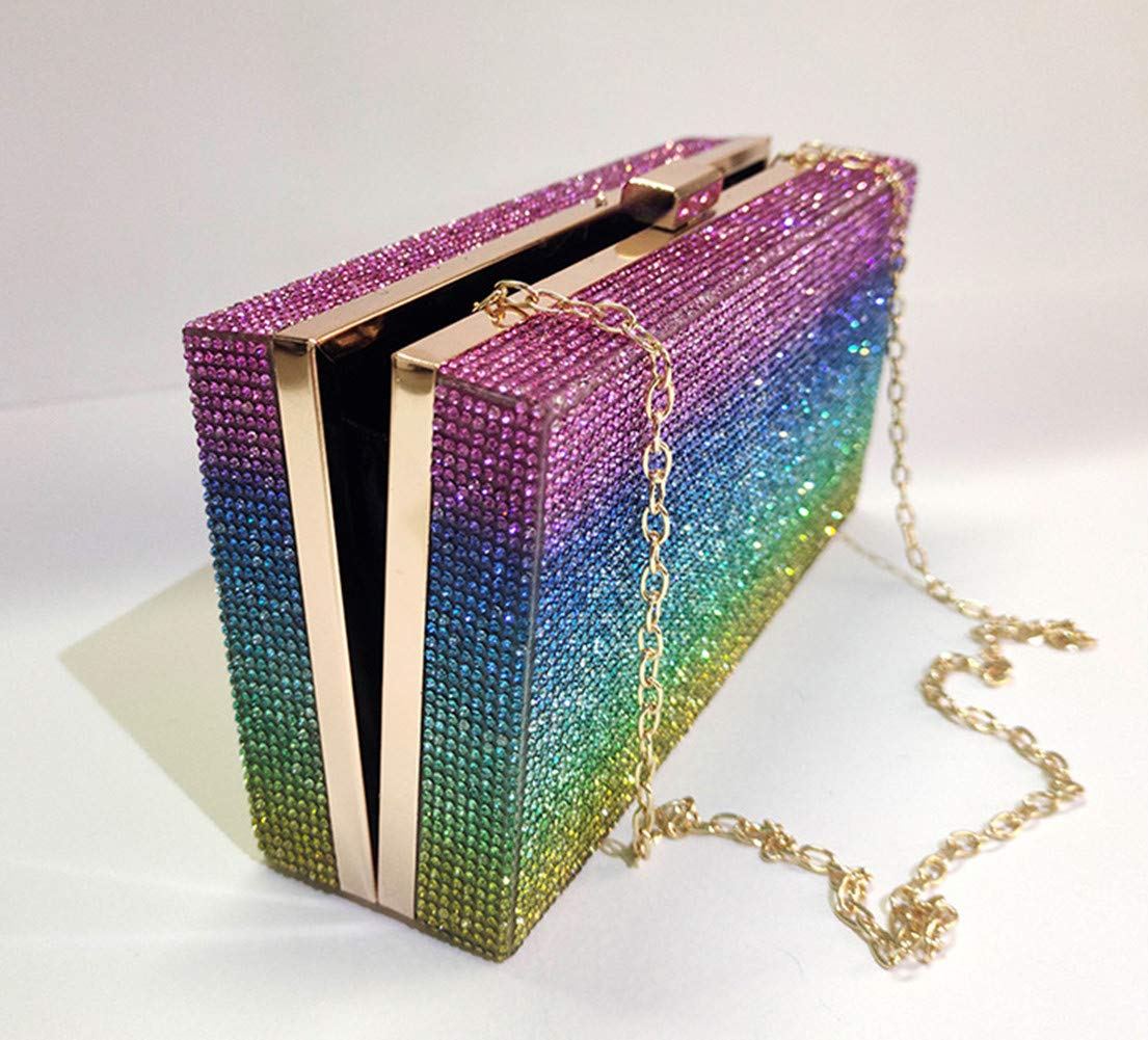 Elegant Diamond Shoulder Bag Wallet Clutch - Classic Dollar Style Evening Purse for Women | Perfect for Parties, Weddings & Special Occasions