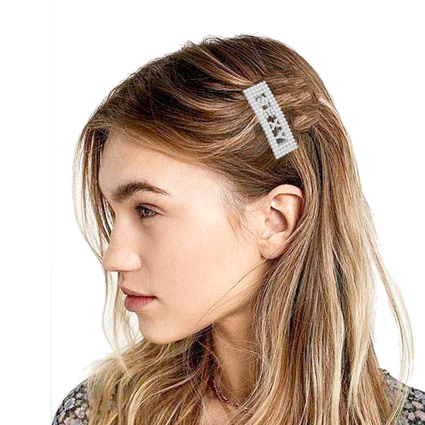Pearl Hair Clips for Women - 6 Pcs Hair Accessories for Styling & Ties