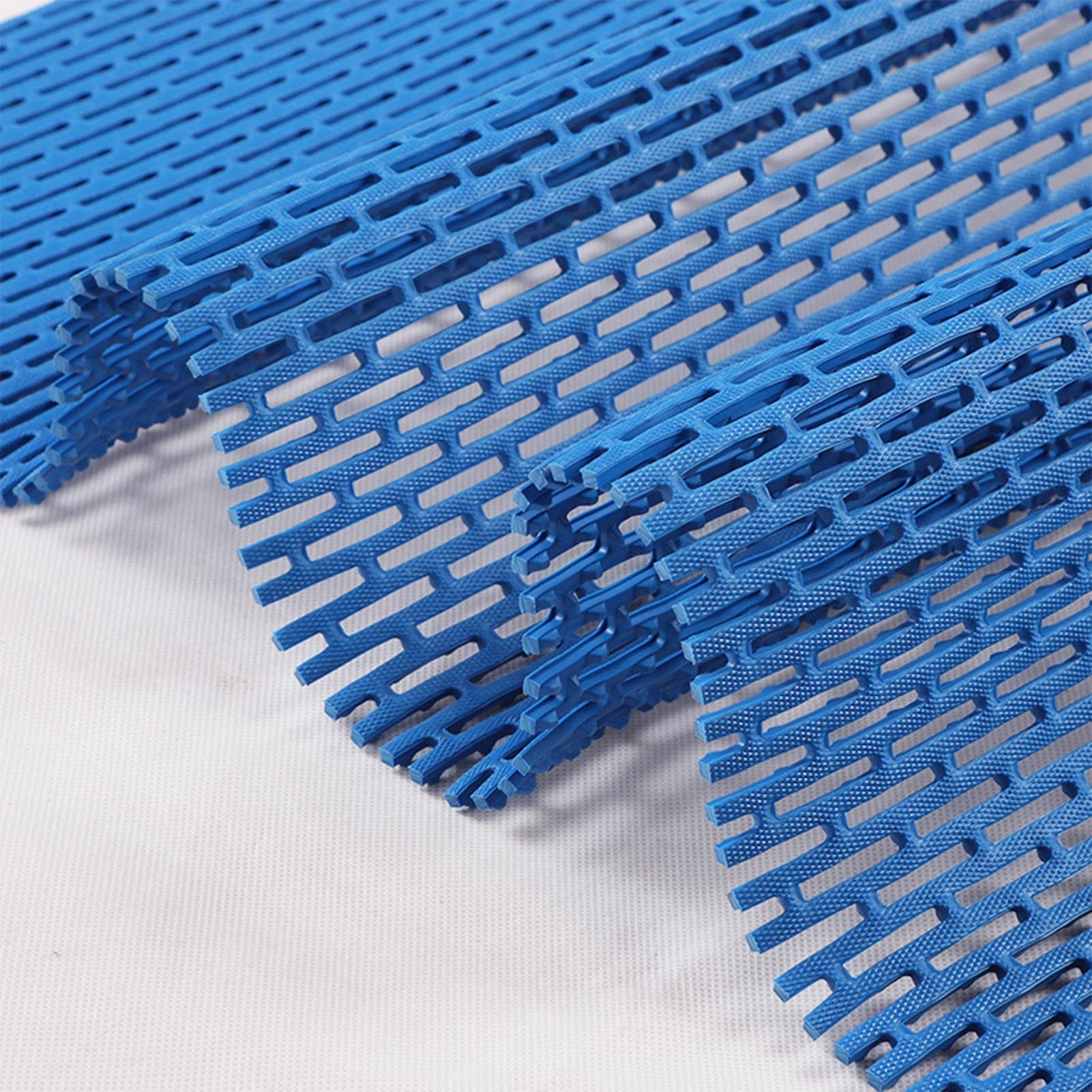 Non-Slip Shower Mat with Drain Holes - 130x90cm/50.7x35.1in Bath Tub Mat for Bathroom, Corridor & Outdoor Balcony - Waterproof Anti-Slip Floor Mat (Blue) - Perfect for Showers, Bathtubs, Pool Decks & Wet Areas