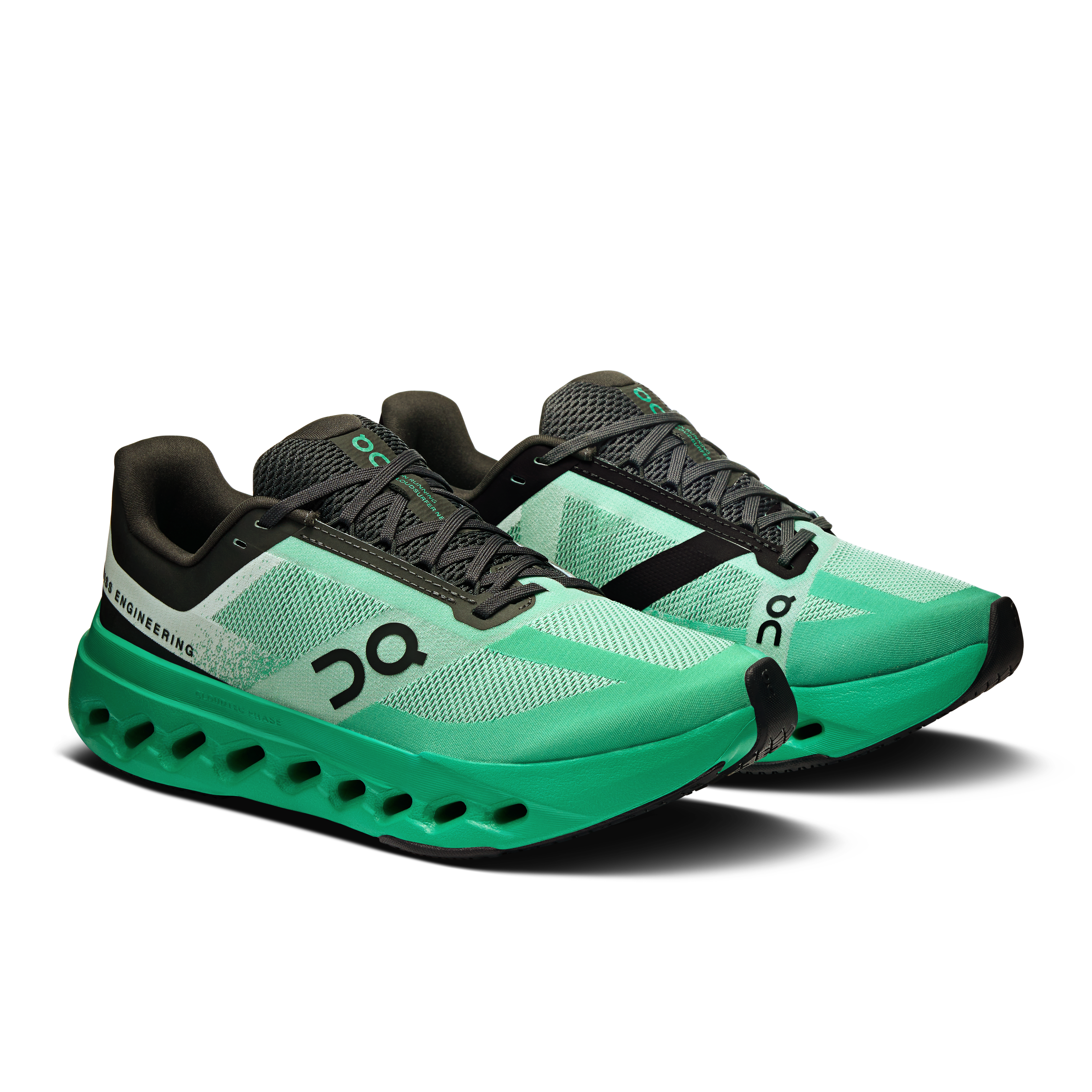 On Running Women's Cloudsurfer Next Running Shoes - Lightweight Cushioned Sneakers for Women in Mint/Black | Perfect for Jogging, Gym Workouts & Everyday Comfort