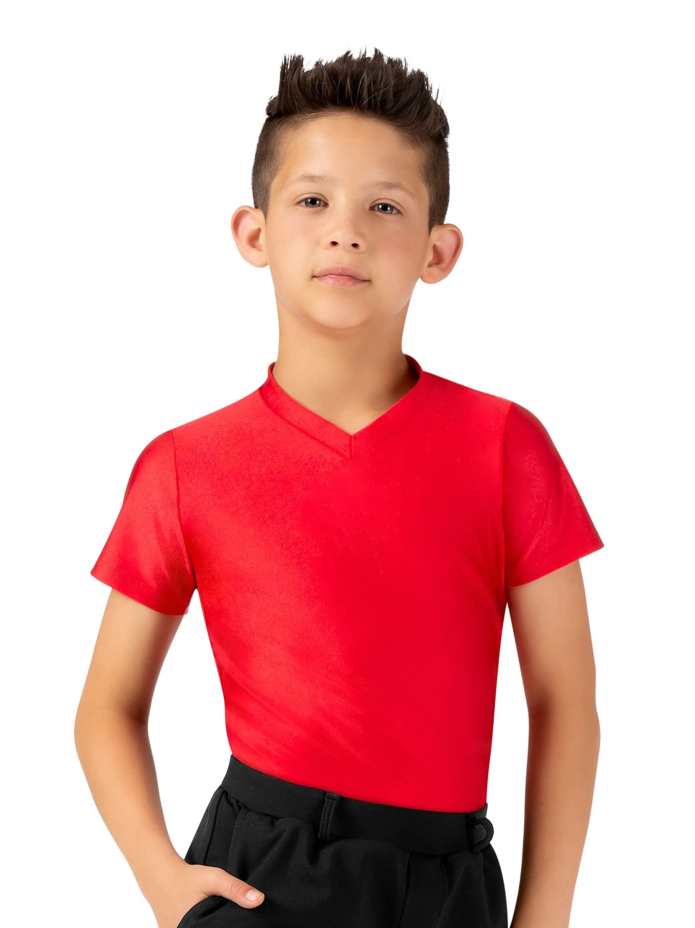 Double Platinum Boys Short Sleeve T-Shirt - Soft Cotton Crew Neck Tee for Kids (White, Size Intermediate) | Perfect for School, Playdates & Everyday Wear