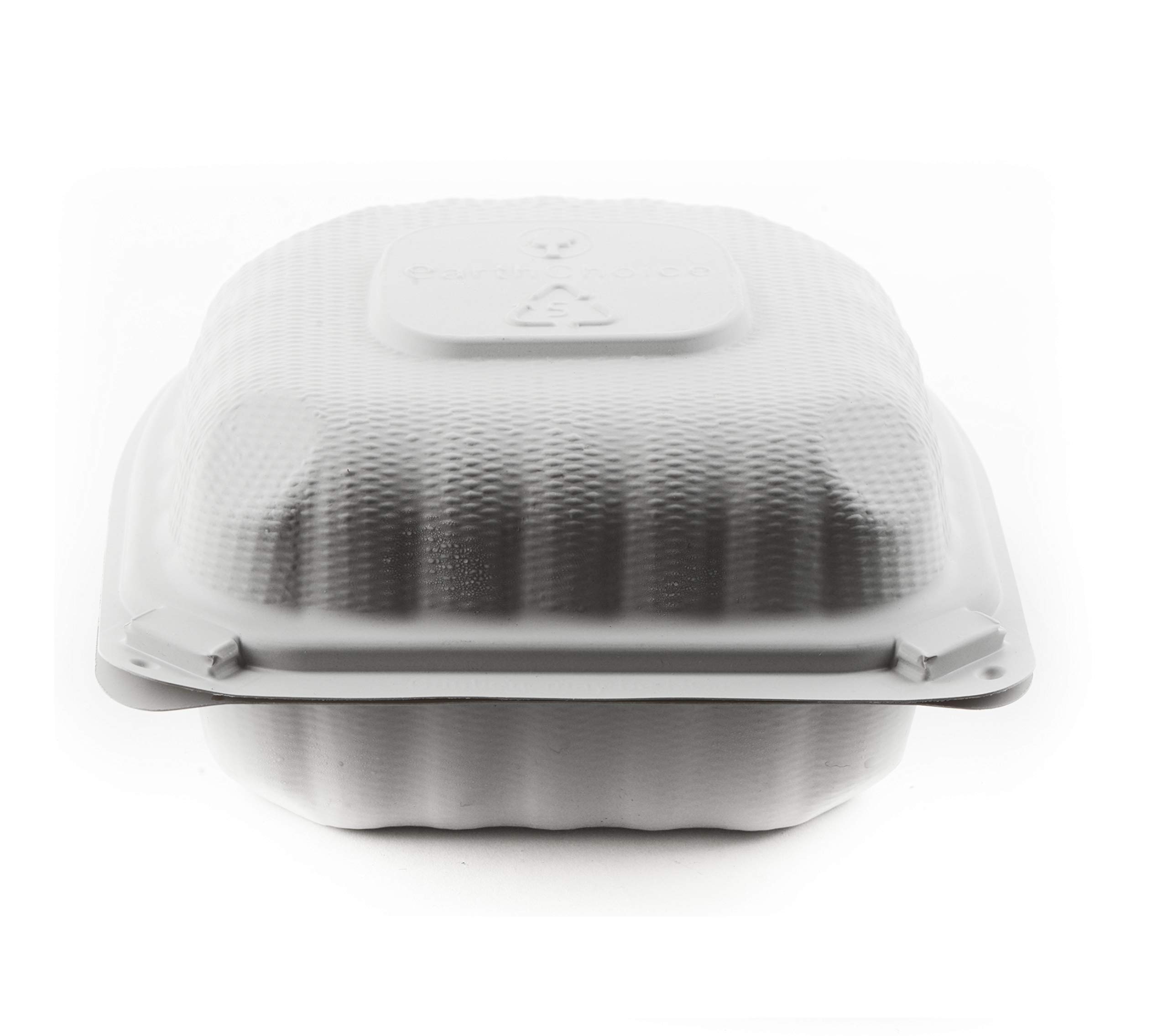[800 Pack] 6x6 Inch Eco-Friendly Clamshell Takeout Containers - Mineral Filled Polypropylene, Microwave Safe, Biodegradable & Recyclable - Heavy Duty Restaurant Supplies for Food Delivery, Catering & Meal Prep