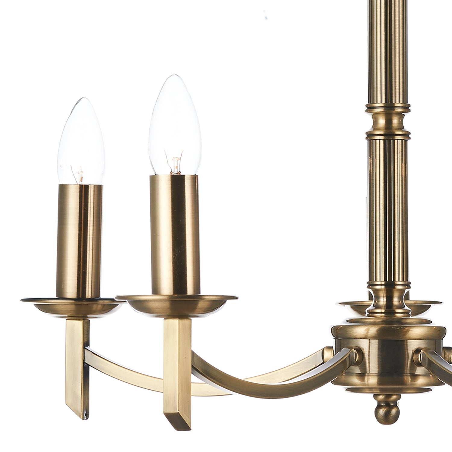 Ambassador 5/8Lt Dual Mount Light Fixture - Antique Brass & Satin Chrome Finish for Ceiling or Wall Lighting - Perfect for Living Room, Bedroom, or Hallway Decor