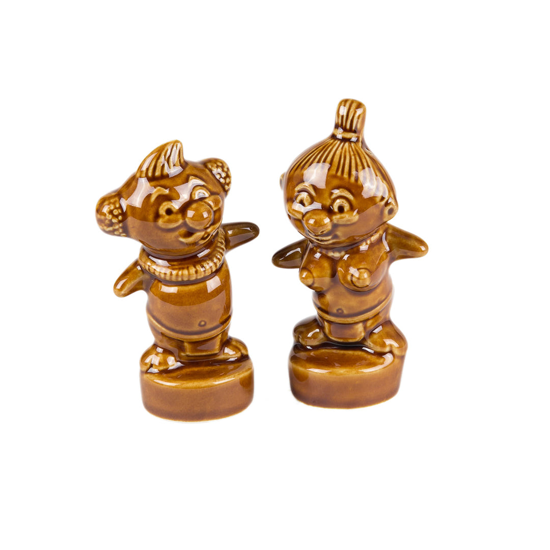 Premium Menehune Salt and Pepper Shakers Set - Durable Ceramic Kitchen Seasoning Dispensers for Home, Restaurant & Outdoor Dining - Perfect Gift for Cooking Enthusiasts