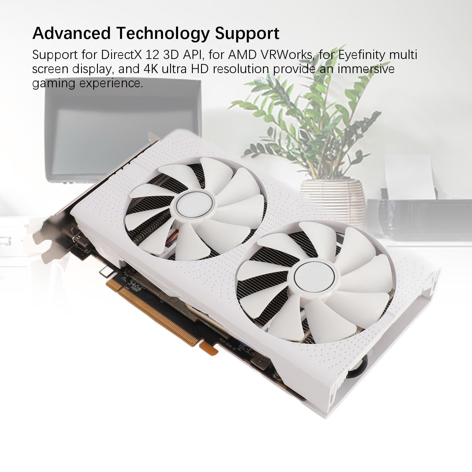 RX470 8GB GDDR5 256-bit Gaming Graphics Card with 2048 CUDA Cores | PCIe 3.0 x16 | Dual Fan & Copper Pipe Cooling | High Performance Video Card for PC Gaming, VR, 4K Video Editing & Crypto Mining