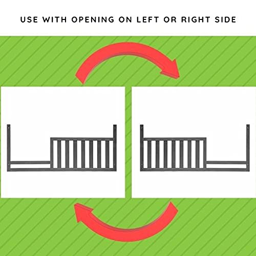 Sorelle Crib Safety Rail Conversion Kit - White Toddler Bed Guard Rail (Model #137) | Secure Transition from Crib to Toddler Bed | Perfect for Daycare, Nursery & Home Use